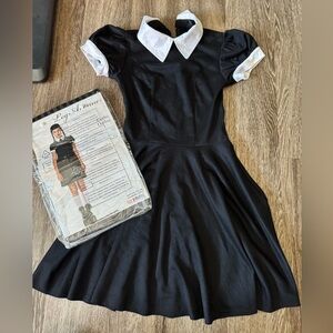 Leg Avenue Black and White Dress - Wednesday Addams